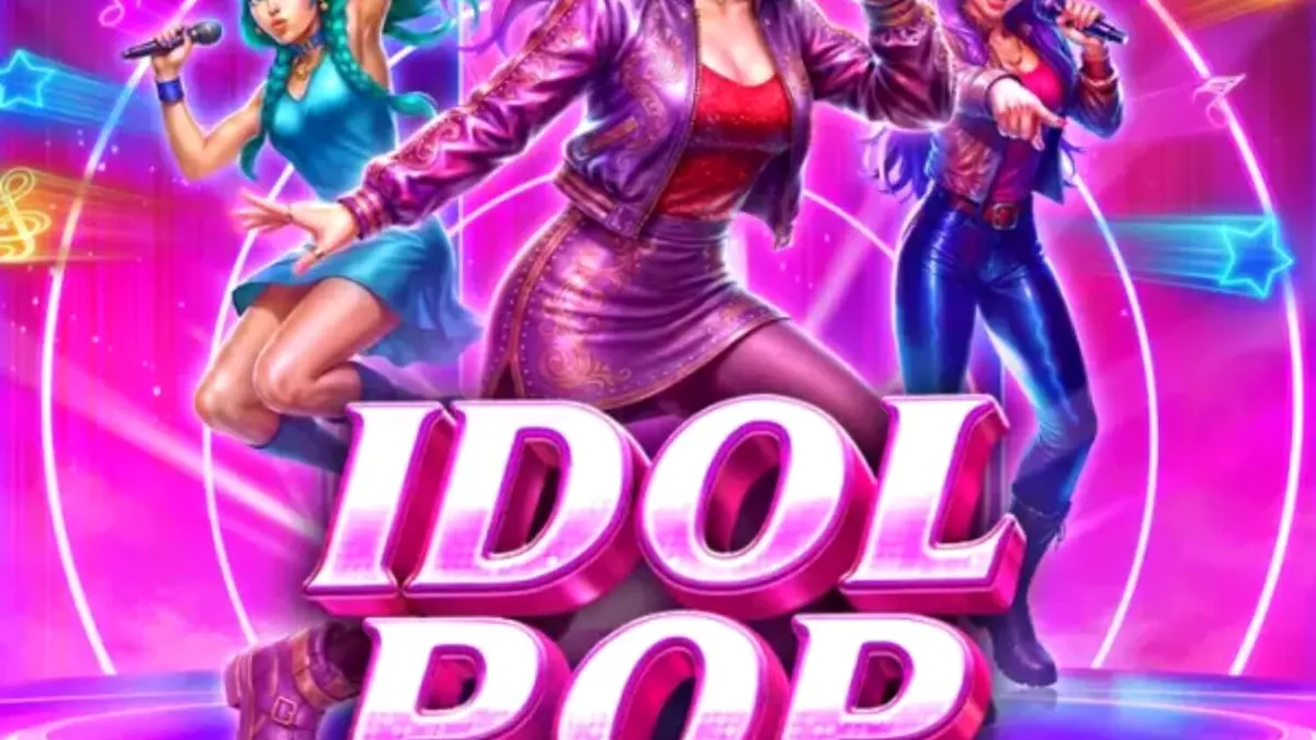 Idol Pop Fever slot game neon concert theme